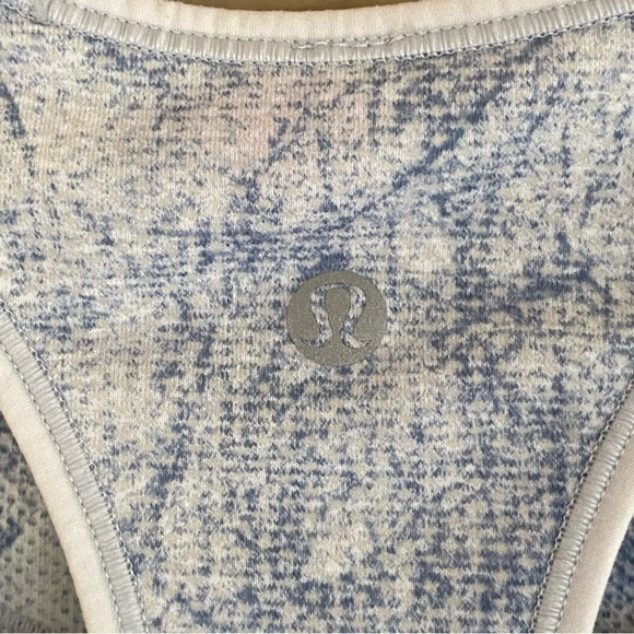 Lululemon Ebb to Train Bra White / Black / Luna size 4 Longline Sports Bra - Picture 4 of 5